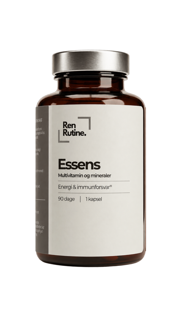 Essens multivitamin i ravfarvet glas